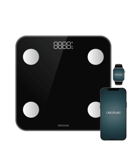 Cecotec Surface Precision Smart Bascula Corporal - Capacidad hasta 180kg - Autoencendido y Autoapagado - Medicion Precisa - Comp