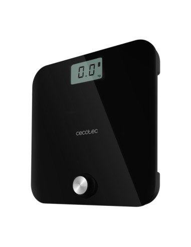 Cecotec Surface Precision 10000 Healthy Black Bascula Corporal - Energia sin Pilas - 4 Sensores - Cristal Templado - Pantalla LC