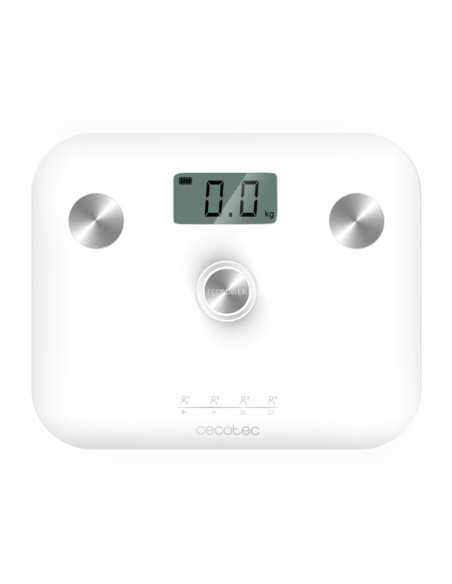 Cecotec Surface Precision EcoPower 10100 Full Healthy White Bascula Corporal hasta 180kg - Energia sin Pilas - Medicion de Bioim