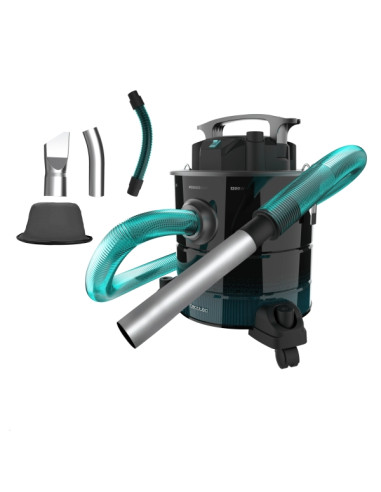Cecotec Conga Ash 5000 Home Aspirador de Cenizas y Pellet - Potencia de 1200W - Capacidad 20L - Succion 18kPa - Ruedas y Asa - D