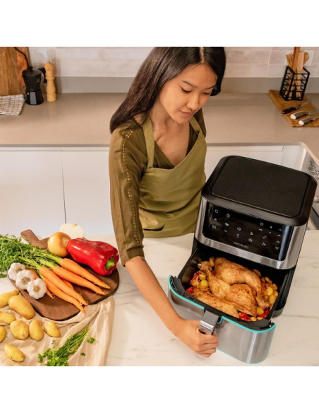 Cecotec Cecofry Supreme 8000 Freidora sin Aceite - Potencia de 1800W - Capacidad 8L - Rango de 30 a 200 C - 10 Modos Preconfigur