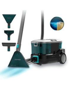 Cecotec Conga CarpetClean 10000 EasyHome Aspirador para Tapiceria - 800W - Accesorio para Ventanas - Doble Deposito - Ruedas Inc