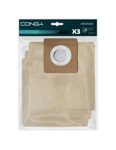 Cecotec Pack de 3 Bolsas de Recambio para Conga Powerbag 4000 XL - Alta Capacidad de Filtracion - Faciles de Instalar - Material