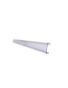 Soporte portaprecios q-connect reutilizable para estanteria etiqueta 40x1000 mm transparente