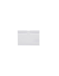 Soporte portaprecios q-connect para ganchos en t etiqueta 39x60mm transparente