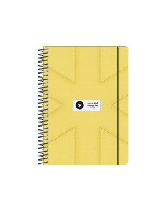 Agenda escolar antartik 26-27 espiral pack and go dia paginaa5+ bilingüe 80g papel fsc amarillo 2