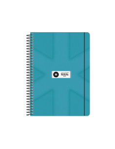 Agenda escolar antartik 26-27 espiral pack and go dia paginaa5+ bilingüe 80g papel fsc turquesa 2
