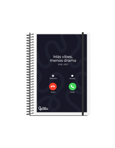 Agenda escolar liderpapel 26-27 espiral personalizable dia pagina a5 bilingue 70g papel fsc 2
