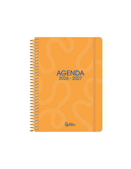 Agenda escolar liderpapel 26-27 espiral classic dia pagina a5 bilingue 70g papel fsc color4