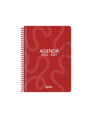 Agenda escolar liderpapel 26-27 espiral classic dia pagina a5 bilingue 70g papel fsc color1