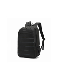 Coolbox BAG15-2N Mochila para Portatil 15.6"" - Compartimento Acolchado - Tejido Impermeable - Bolsillos Laterales - Asa y Tiran