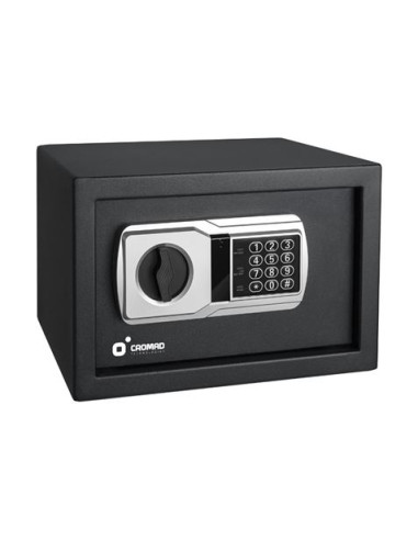 Cromad Caja Fuerte Electronica - Alto Nivel de Seguridad - De 3 a 8 Digitos - Bisagras Ocultas - Incluye Llave de Emergencia - 2