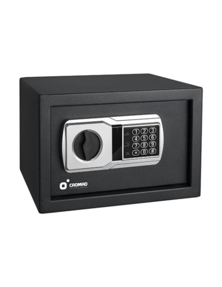Cromad Caja Fuerte Electronica - Alto Nivel de Seguridad - De 3 a 8 Digitos - Bisagras Ocultas - Incluye Llave de Emergencia - 2