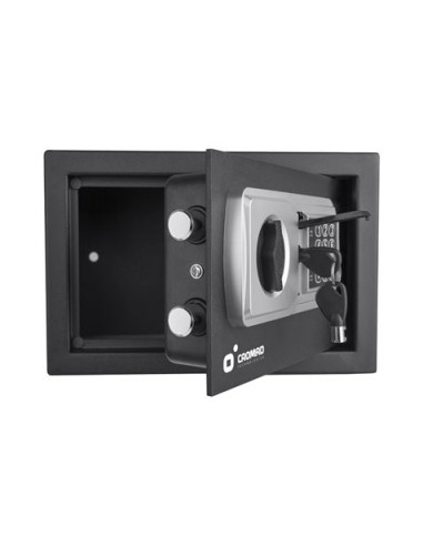 Cromad Caja Fuerte Electronica - Alto Nivel de Seguridad - De 3 a 8 Digitos - Bisagras Ocultas - Incluye Llave de Emergencia - 2