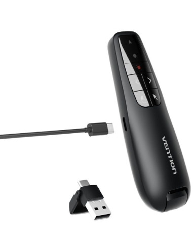 Presentador Inalámbrico Vention KQPB0/ 2.4GHz/ Negro