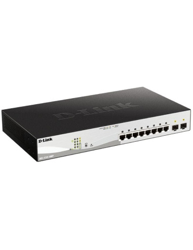 Switch Gestionable D-Link DGS-1210-10MP 10 Puertos/ RJ-45 10/100/1000/ PoE/ SFP