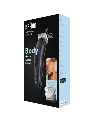 Cortapelos Braun BodyGroomer Series 3 BG3340/ con Batería/ 3 Accesorios