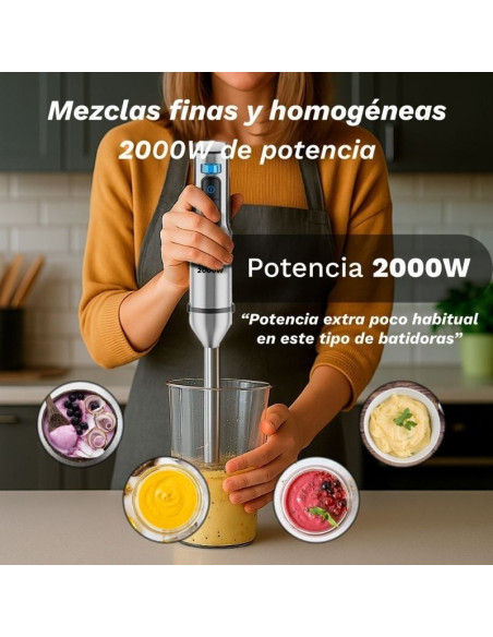 Batidora de mano Grunkel BM-2000EXTREME/ 2000W/ Capacidad 0.8L