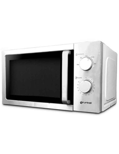 Microondas Grunkel MW-20INOX/ 700W/ Capacidad 20L/ Funcion Grill/ Plata