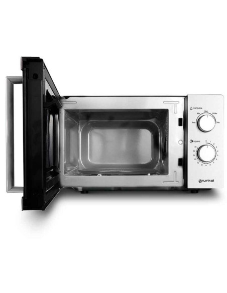 Microondas Grunkel MW-20INOX/ 700W/ Capacidad 20L/ Funcion Grill/ Plata