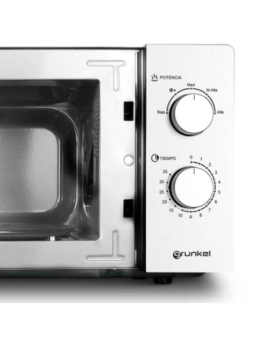 Microondas Grunkel MW-20INOX/ 700W/ Capacidad 20L/ Funcion Grill/ Plata