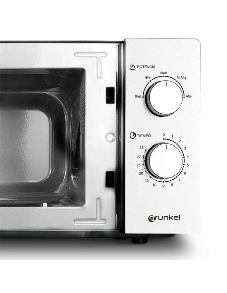 Microondas Grunkel MW-20INOX/ 700W/ Capacidad 20L/ Funcion Grill/ Plata