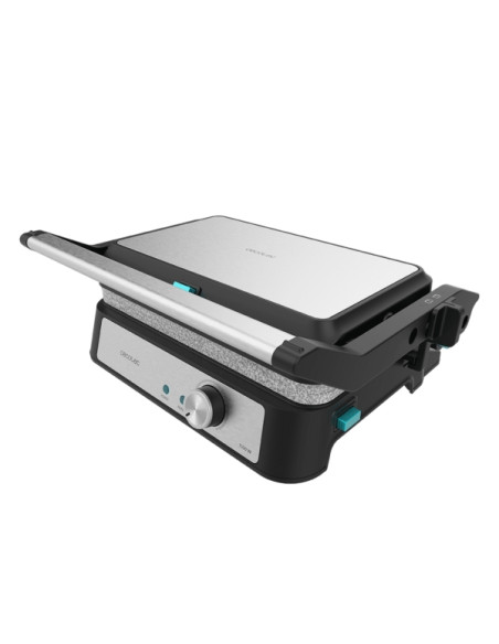 Cecotec Rock'n grill 1500 TakeandClean Stone Parrilla Electrica - 1500W - Placas Desmontables - Revestimiento Antiadherente - Ap