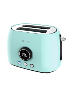 Cecotec ClassicToast 8000 Tostadora de Doble Ranura - 800W - Pantalla Digital - Ranura Ancha - 3 Funciones - Calienta Panecillos
