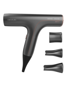 Cecotec Bamba Ionicare 6000 RockStar Soft Secador de Pelo 2 en 1 - Selector Tactil - Calentamiento Ultrarrapido - Rango de 140 a