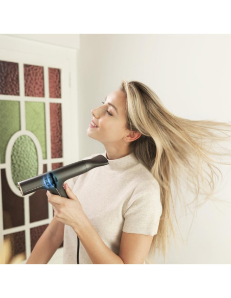 Cecotec Bamba Ionicare 6000 RockStar Soft Secador de Pelo 2 en 1 - Selector Tactil - Calentamiento Ultrarrapido - Rango de 140 a