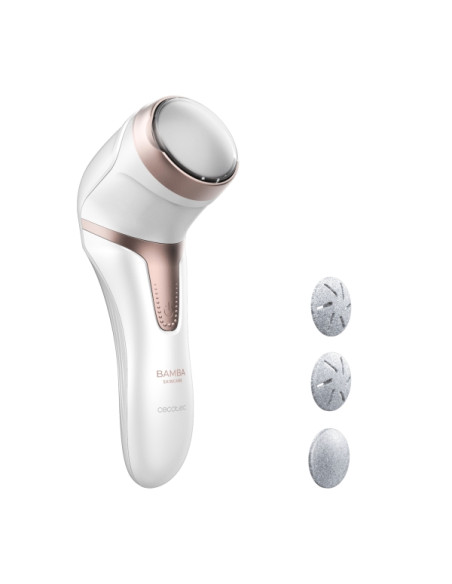 Cecotec Bamba SkinCare Lima Electrica para Pies - Bateria Recargable - Discos de Distintas Durezas - Funcion de Aspiracion - Uso