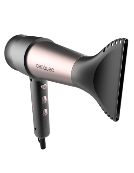 Cecotec Bamba IoniCare RockStar Retro Secador de Pelo - 2000W - Iones Negativos - Difusor - Funcion de Aire Frio - Control Ajust