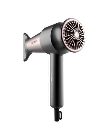Cecotec Bamba IoniCare RockStar Retro Secador de Pelo - 2000W - Iones Negativos - Difusor - Funcion de Aire Frio - Control Ajust