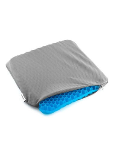 Innovagoods Hexafresh Cojin de Gel de Panal de Abeja - Antideslizante - Refrigerante - Funda Extraible para Limpieza - 39x37x3cm
