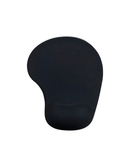Alfombrilla para raton carlin reposamuñecas de gel color negro 190x230x20 mm