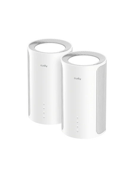 Cudy BE11000 Pack de 2 Sistemas WiFi 7 Mesh 2.5G Tribanda - Tecnologia MLO - Servidor y Cliente VPN - Ethernet 2.5Gbps - hasta 2