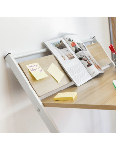 Innovagoods Tablezy Escritorio Plegable con Estante - Facil de Transportar y Guardar - Soporta hasta 50kg - Facil Limpieza - 84x 2