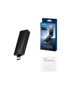 Cudy AX5400 Adaptador USB 3.0 Tribanda - Wi-Fi 7 de Alta Ganancia - Velocidad hasta 2882Mbps - 29.9x13.2x88.8mm - Color Negro 2