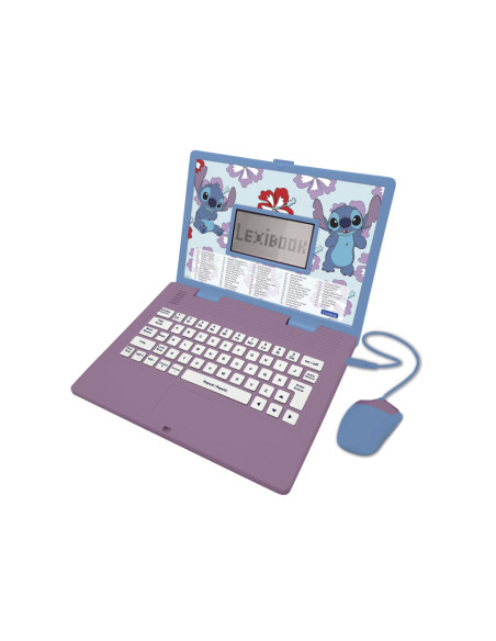Ordenador portatil lexibook stitch educativo parlante biling e con 124 actividades en ingles y español