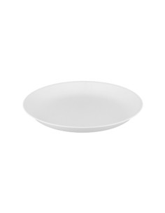 Plato polipropileno archivo 2000 llano 23,5 cm diametro reutilizable e irrompible libre bpa color blanco