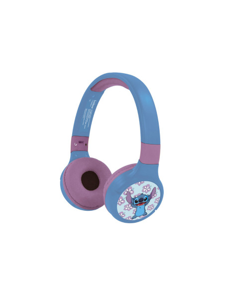 Auriculares plegables lexibook stitch 2 en 1 bluetooth con cable