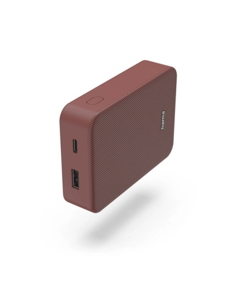 Hama Color 10 Bateria Externa Powerbank 10000mAh - Polimero de Litio - USB-C - USB-A - Carga Rapida - Indicador LED de Carga - 2
