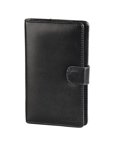 Hama Vegas Estuche para 5 Memorias USB - Universal - Cuero - 8.2x1.6x13.9cm - Color Negro