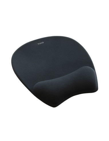Tooq TQMP1002-B Alfombrilla Raton Ergonomica - Reposamuñecas Espuma Viscoelastica - Superficie Suave, Elastica, Transpirable y R
