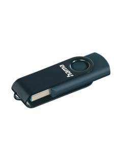 Hama Rotate Memoria Pendrive USB 3.0 - 256GB de Capacidad - 90Mb/s de Transferencia - Tapa Giratoria - Cuerpo Metalico - Color A