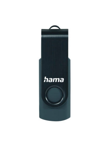 Hama Rotate Memoria Pendrive USB 3.0 - 256GB de Capacidad - 90Mb/s de Transferencia - Tapa Giratoria - Cuerpo Metalico - Color A