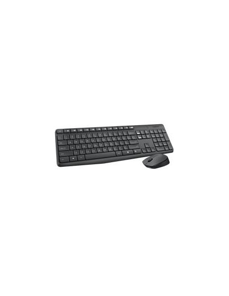 Logitech MK235 Pack Inalambrico Teclado Portugues + Raton 3 Botones - Uso Ambidiestro