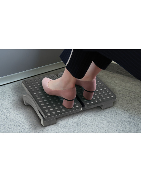 Reposapies maul step duo ajustable en altura color negro 430x320 cm
