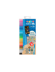 Rotulador carioca acrilico paint marker punta media tip estuche de 24 unidades colores surtidos