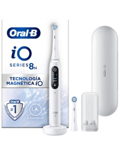 Cepillo Dental Oral-B iO Serie 8N/ Incluye 2 Recambios/ Blanco